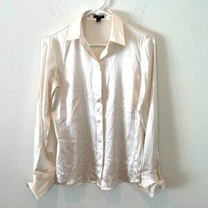 Ann Taylor Cream Silk Blouse